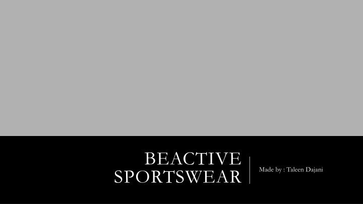 beactive sportswear