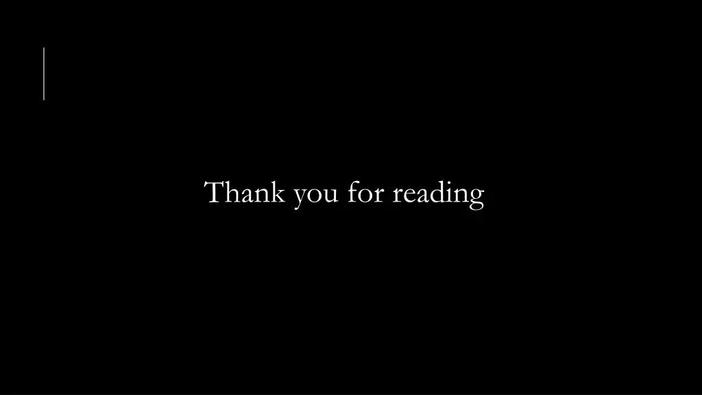 thank you for reading