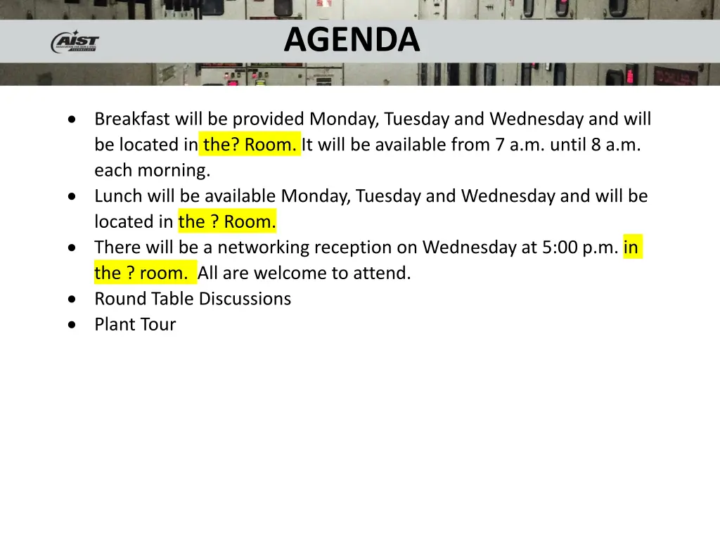agenda