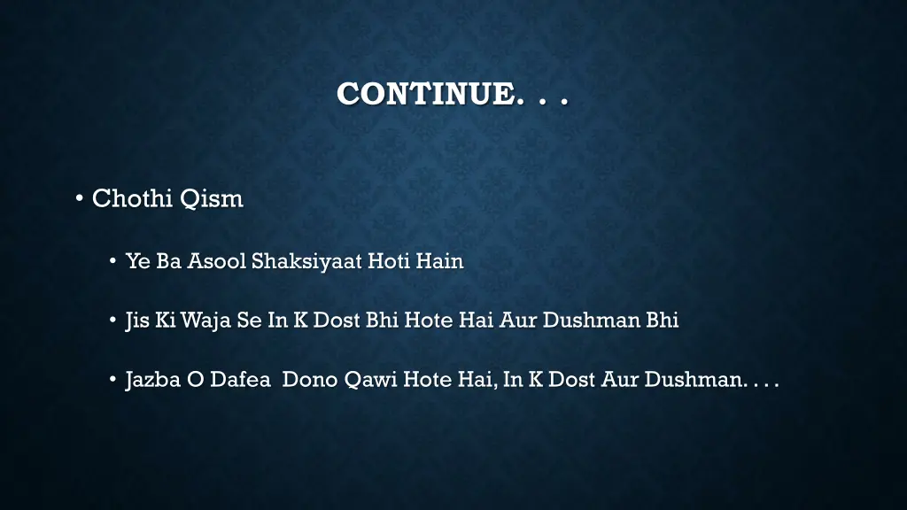 continue 3
