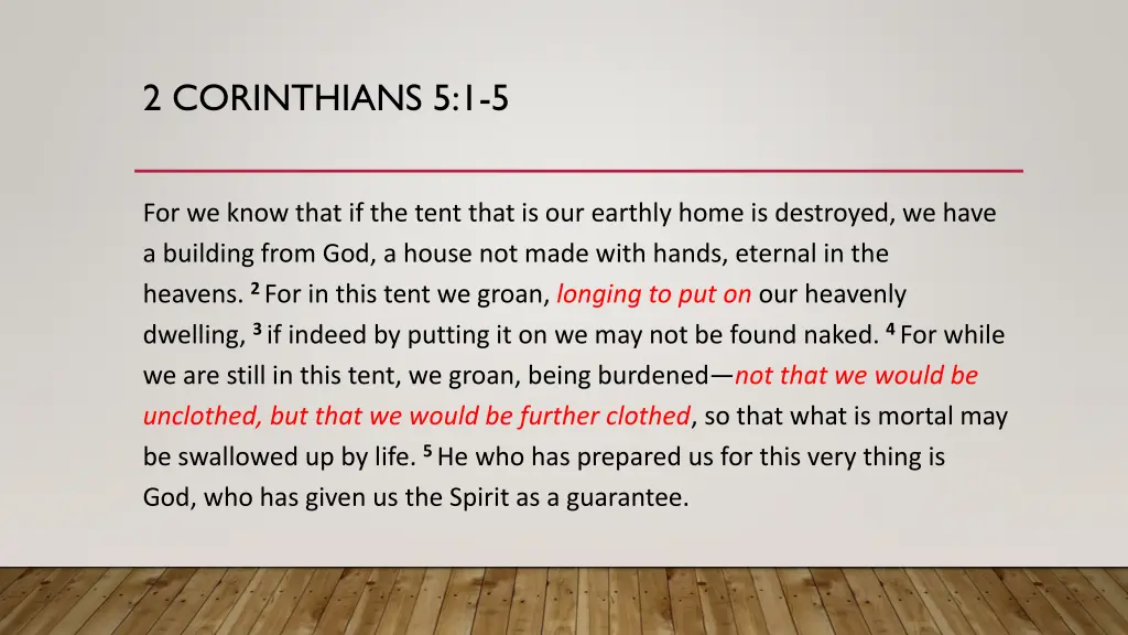 2 corinthians 5 1 5