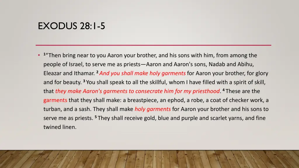 exodus 28 1 5