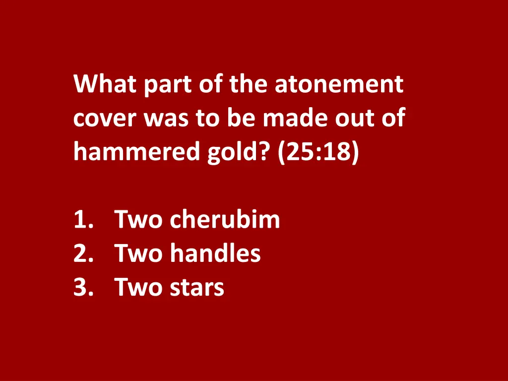 what part of the atonement cover was to be made
