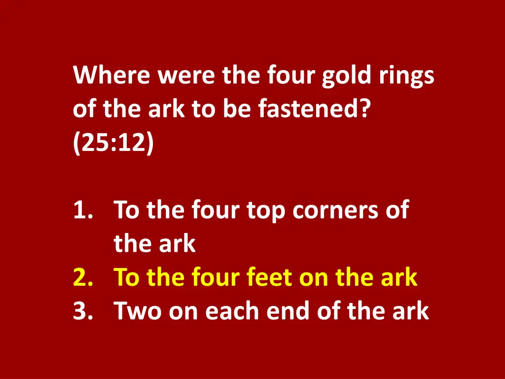where were the four gold rings 1