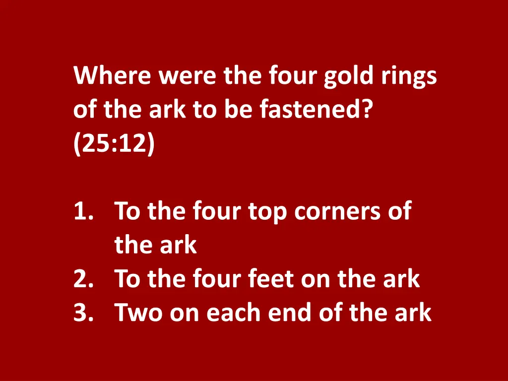 where were the four gold rings
