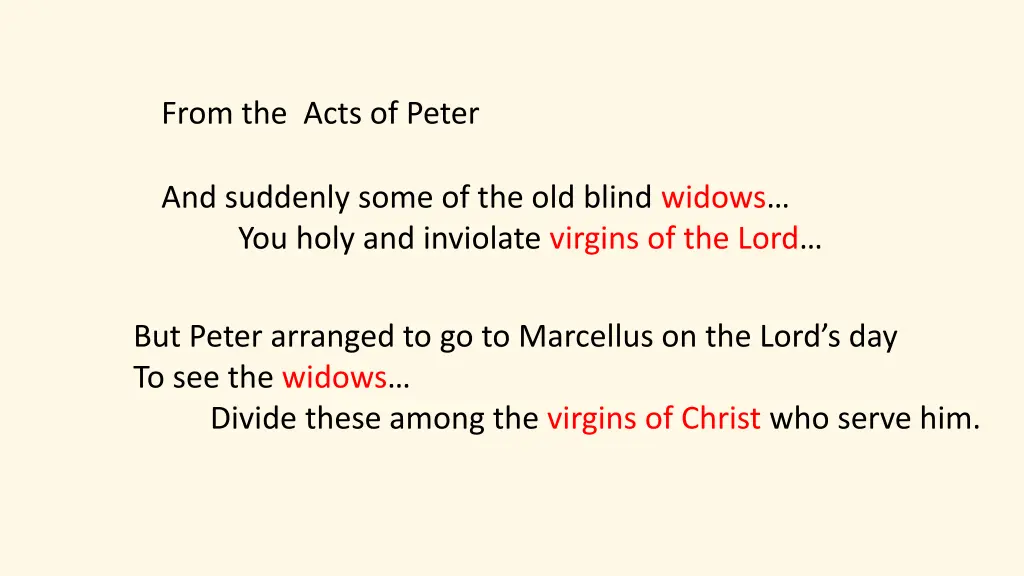 from the acts of peter