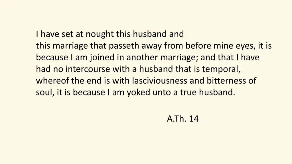 i have set at nought this husband and this