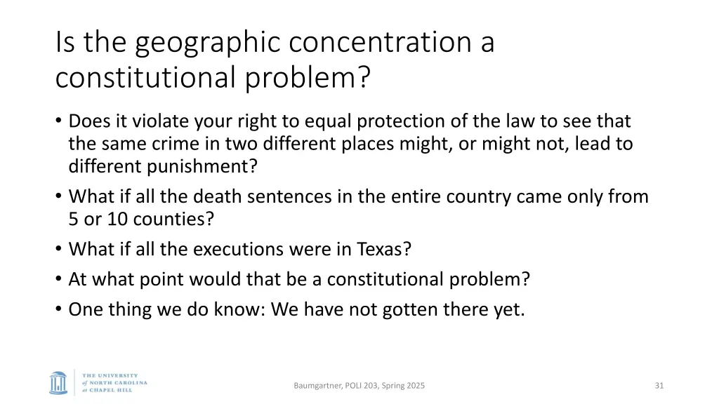 is the geographic concentration a constitutional