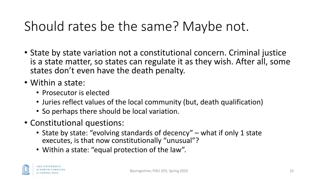should rates be the same maybe not