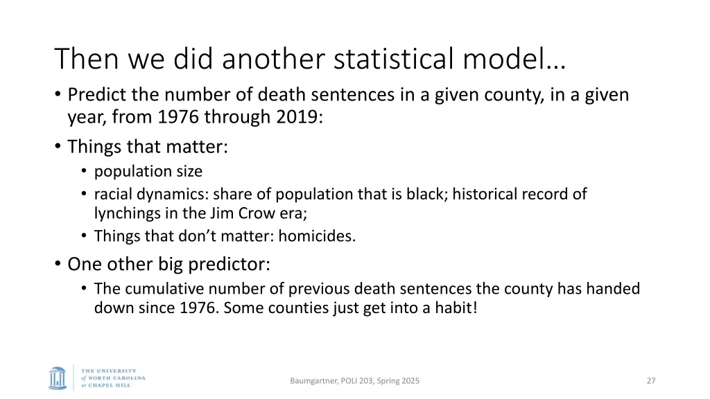 then we did another statistical model predict