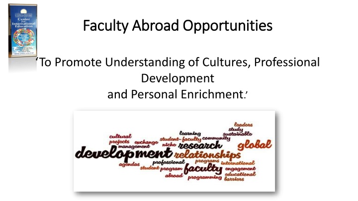 faculty abroad opportunities faculty abroad