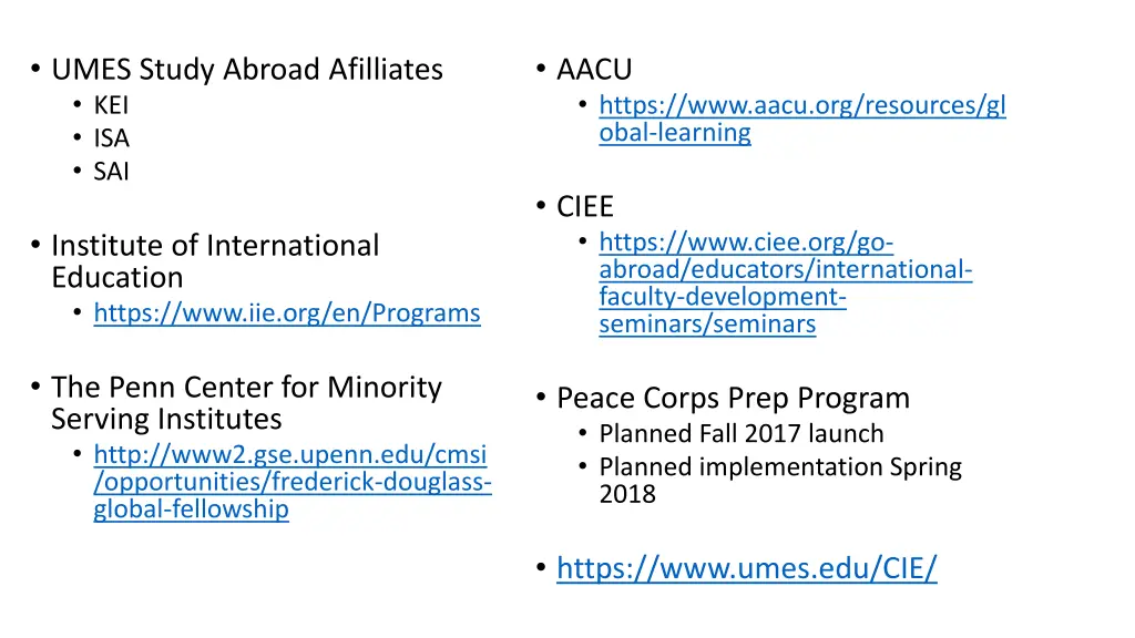 umes study abroad afilliates kei isa sai