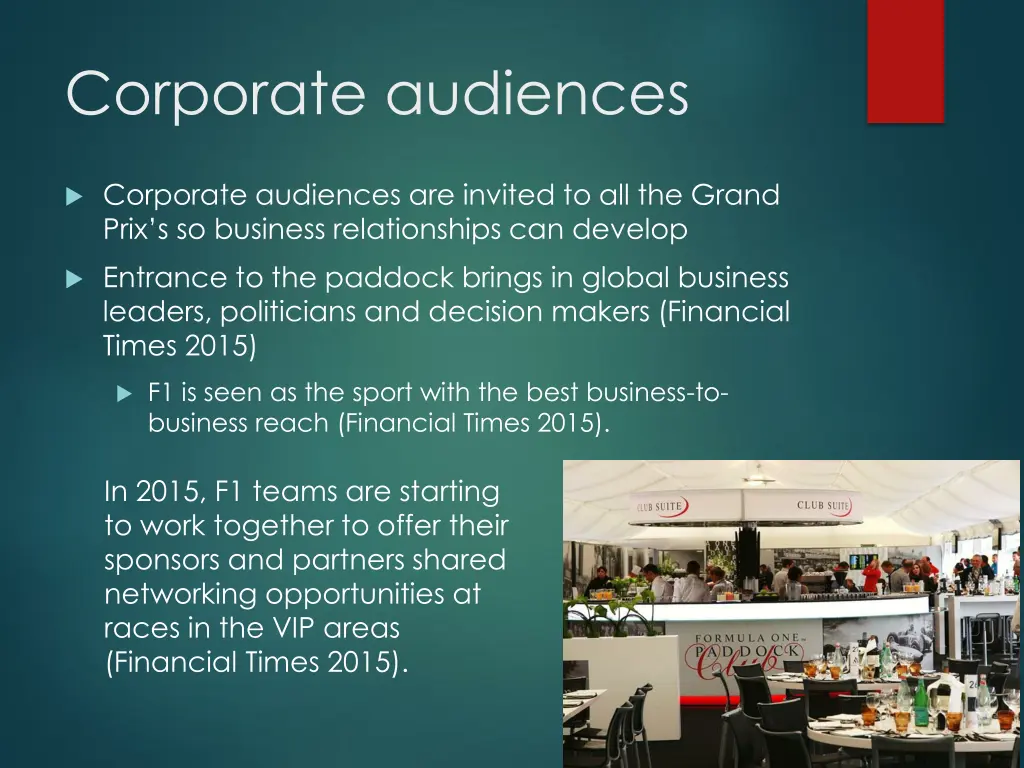 corporate audiences