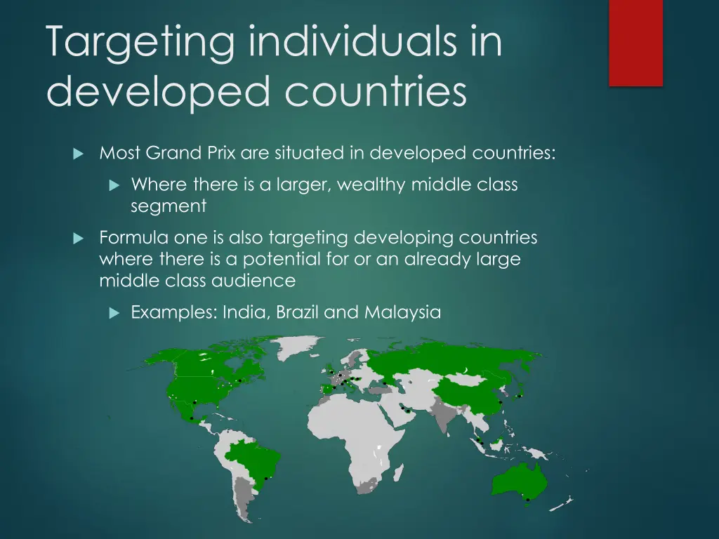 targeting individuals in developed countries