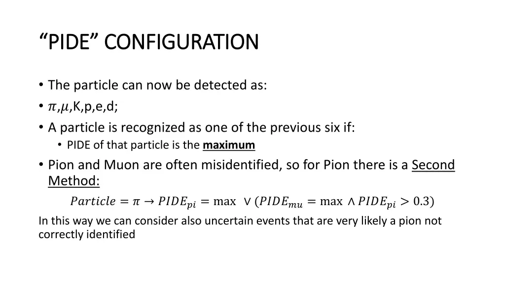 pide configuration pide configuration