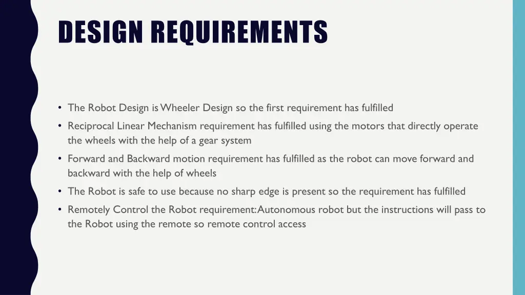 design requirements 1