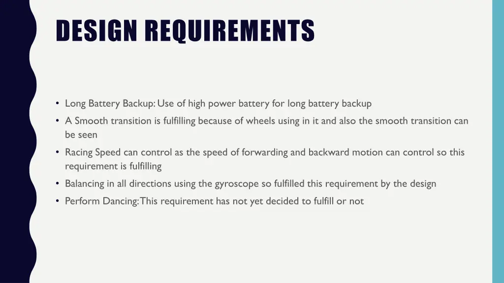 design requirements 2