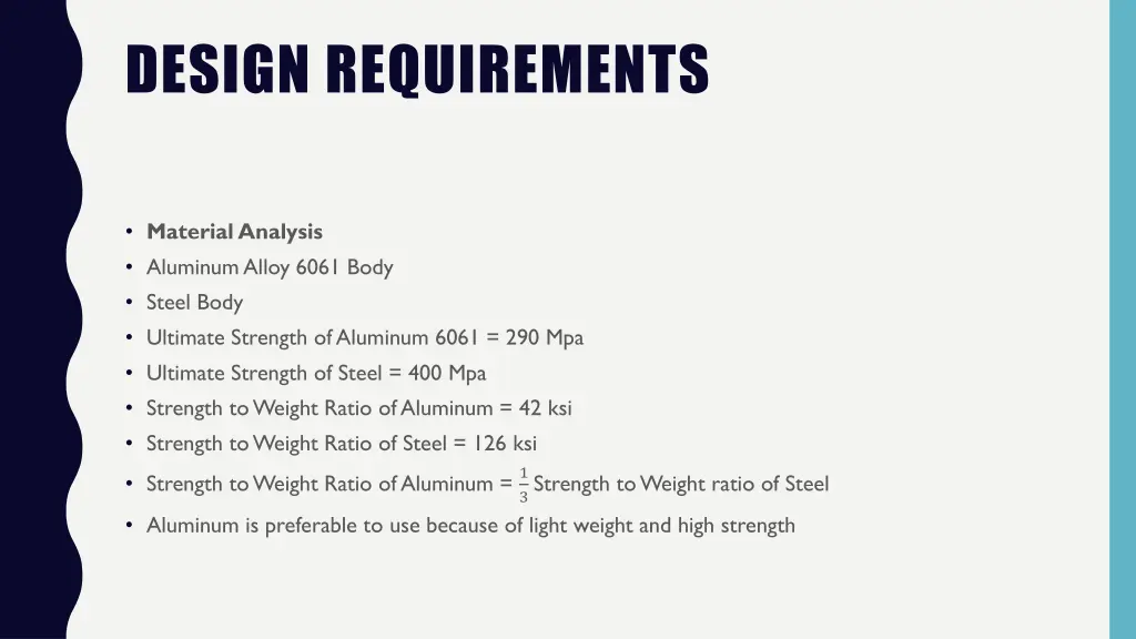 design requirements 8