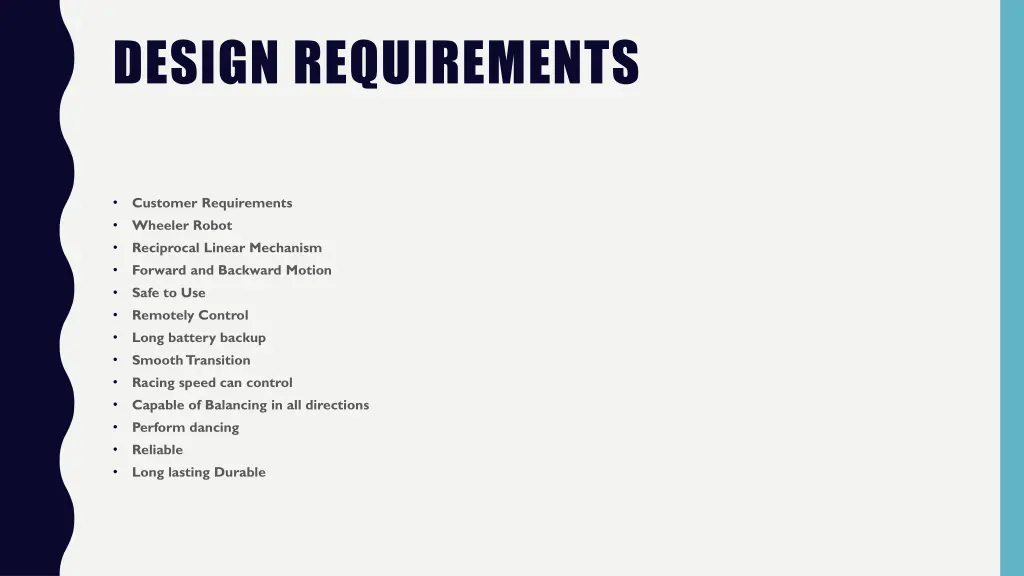 design requirements