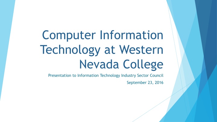 computer information technology at western nevada
