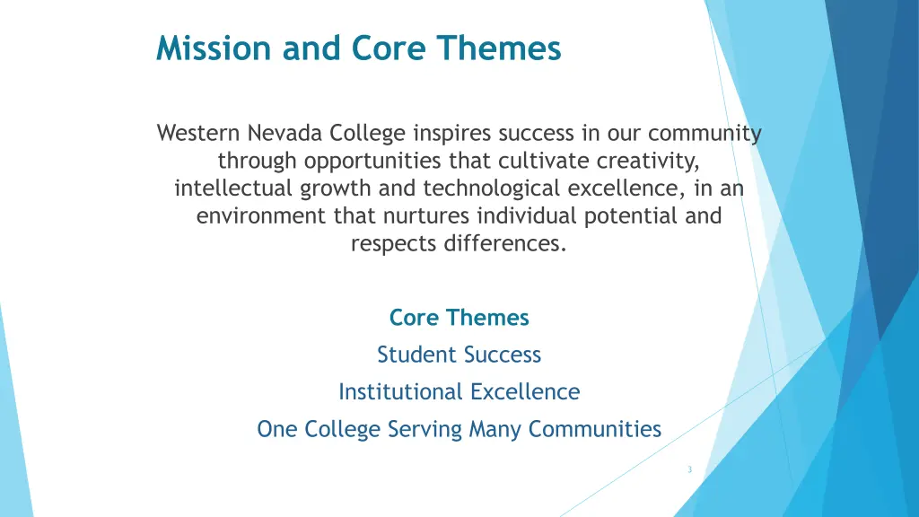 mission and core themes