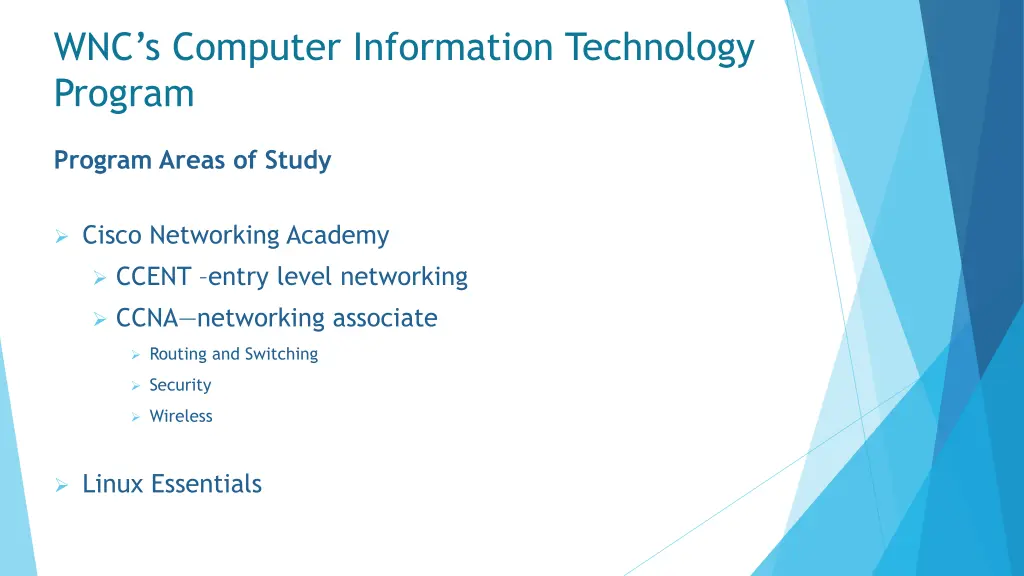 wnc s computer information technology program 1