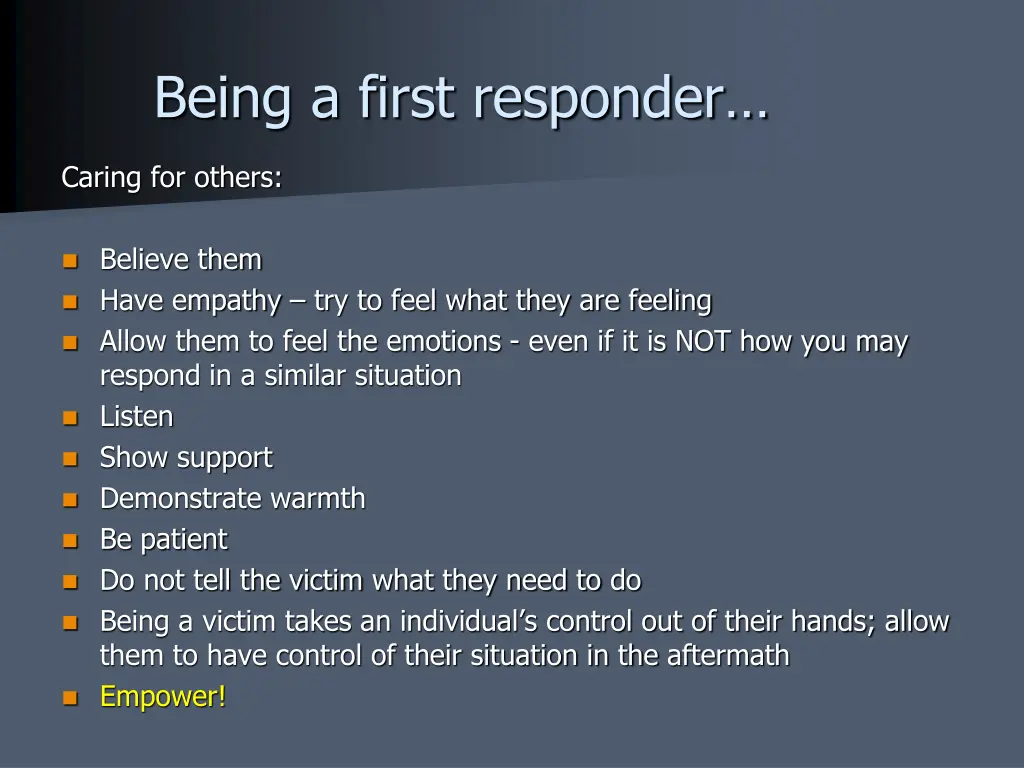 being a first responder 1