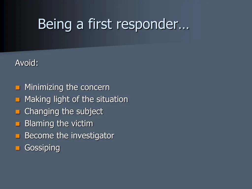 being a first responder 2