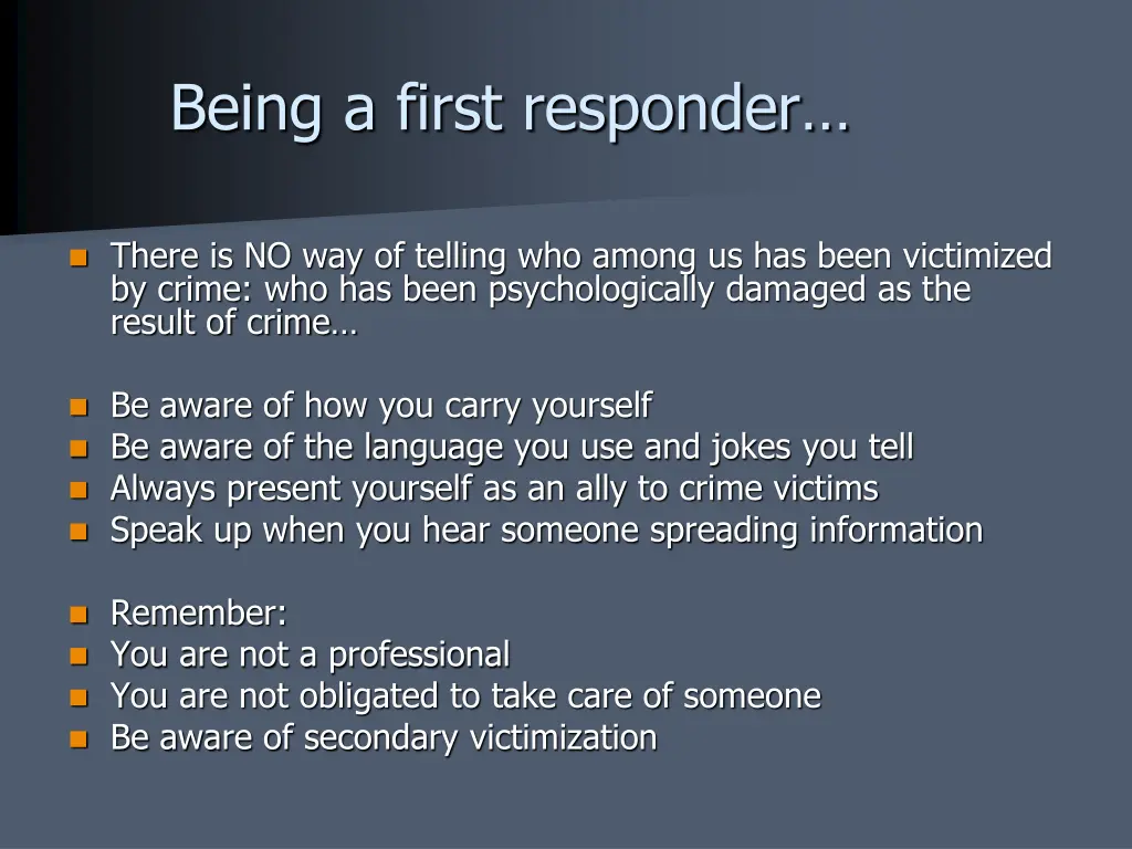 being a first responder 6
