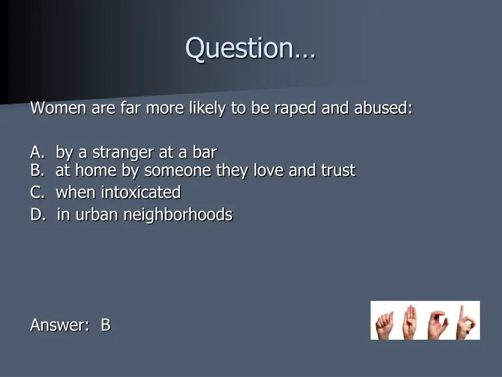 question 1