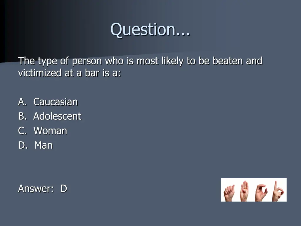 question