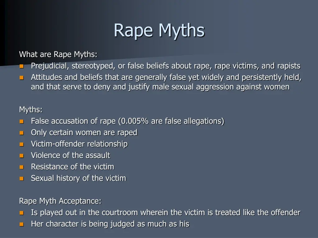 rape myths