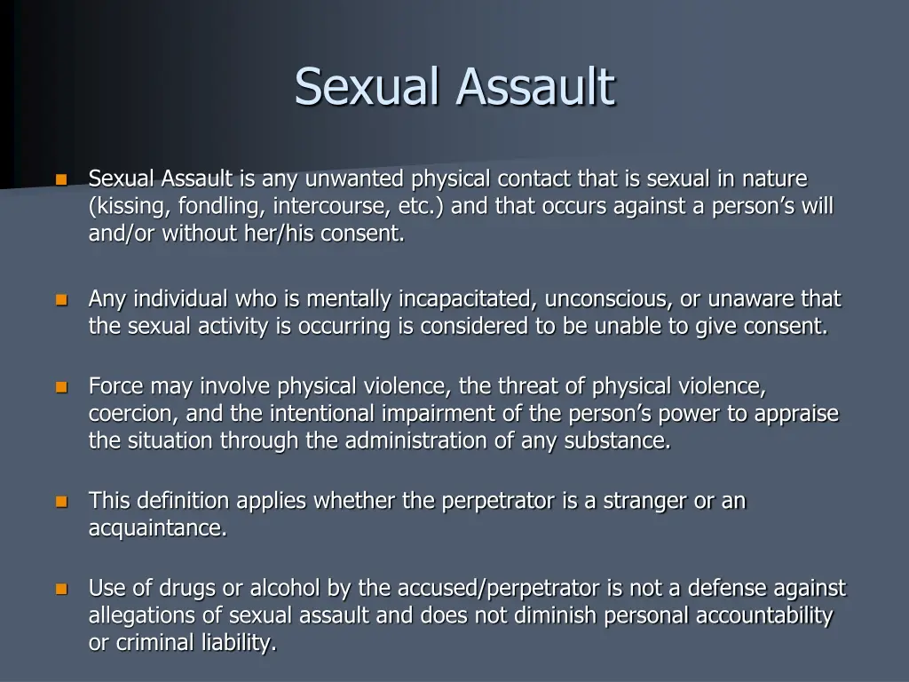 sexual assault