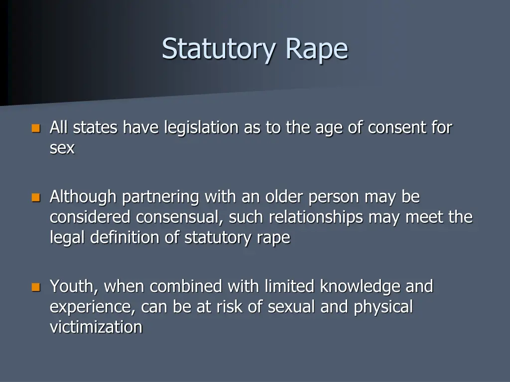 statutory rape