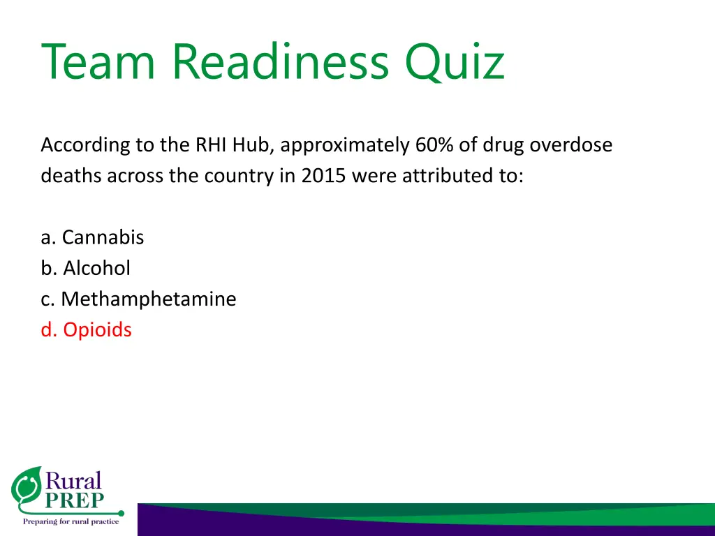 team readiness quiz 6