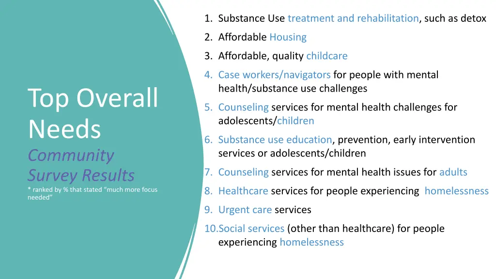 1 substance use treatment and rehabilitation such