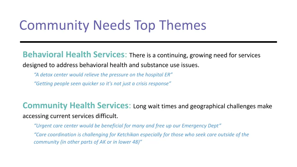 community needs top themes 1