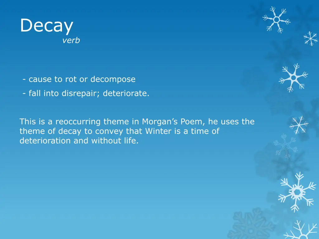 decay