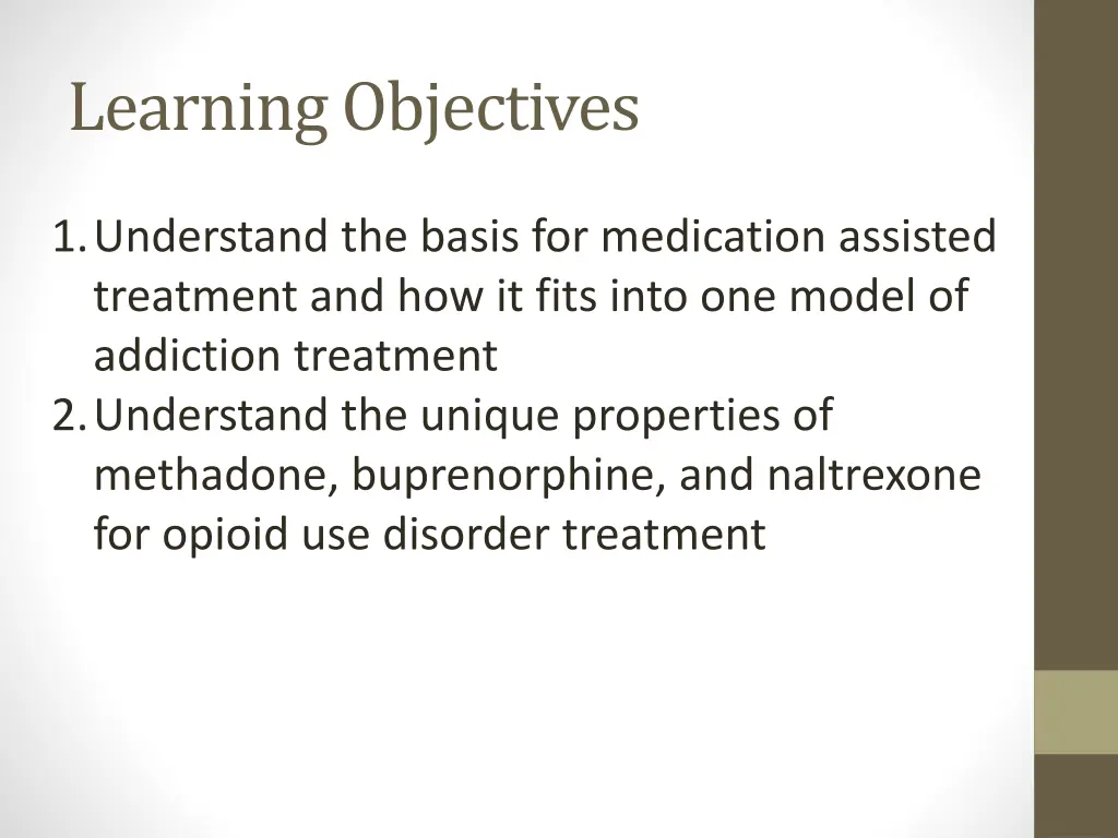learning objectives