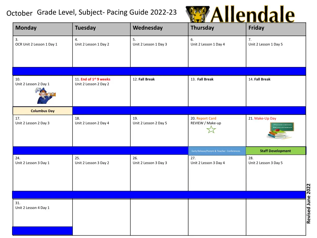 grade level subject pacing guide 2022 23 1