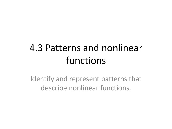 4 3 patterns and nonlinear functions