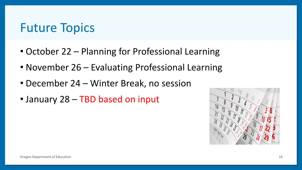 future topics