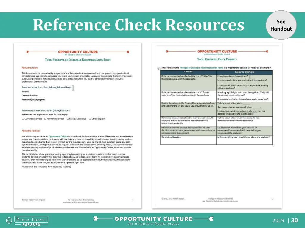 reference check resources