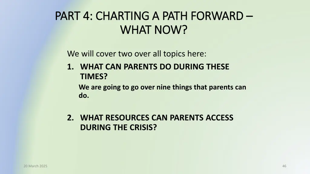 part 4 charting a path forward part 4 charting
