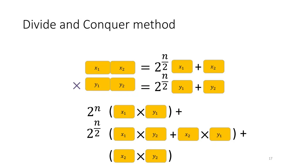 divide and conquer method