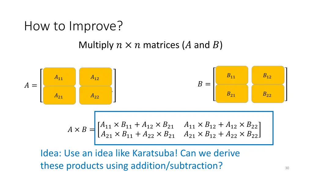 how to improve