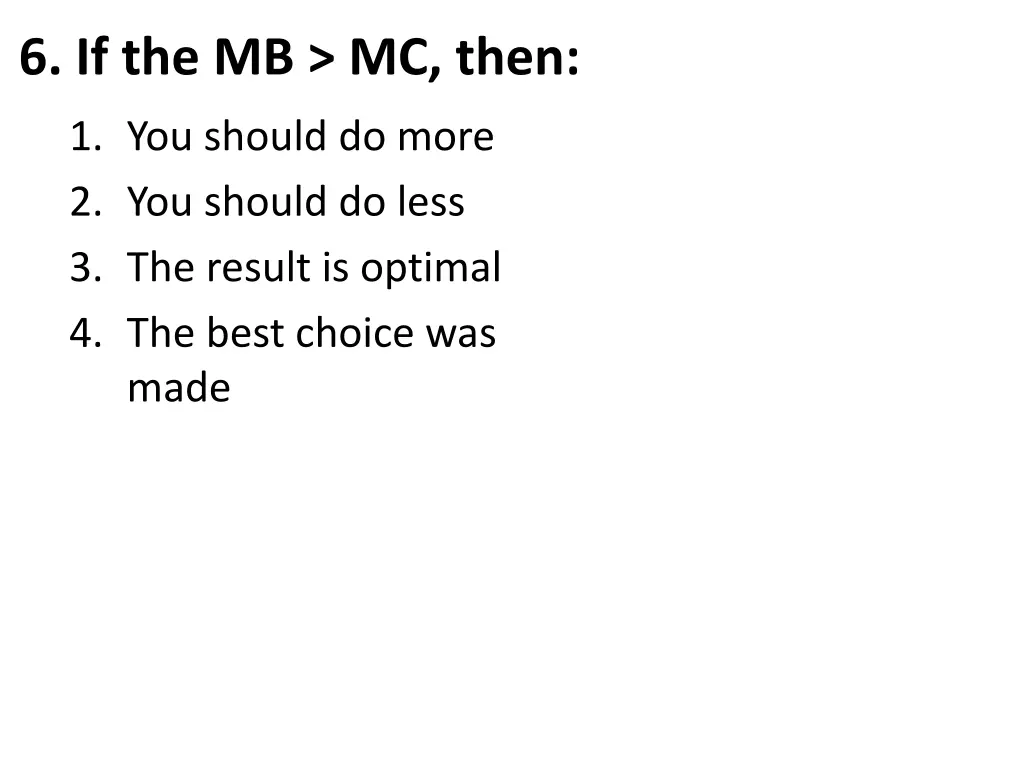 6 if the mb mc then
