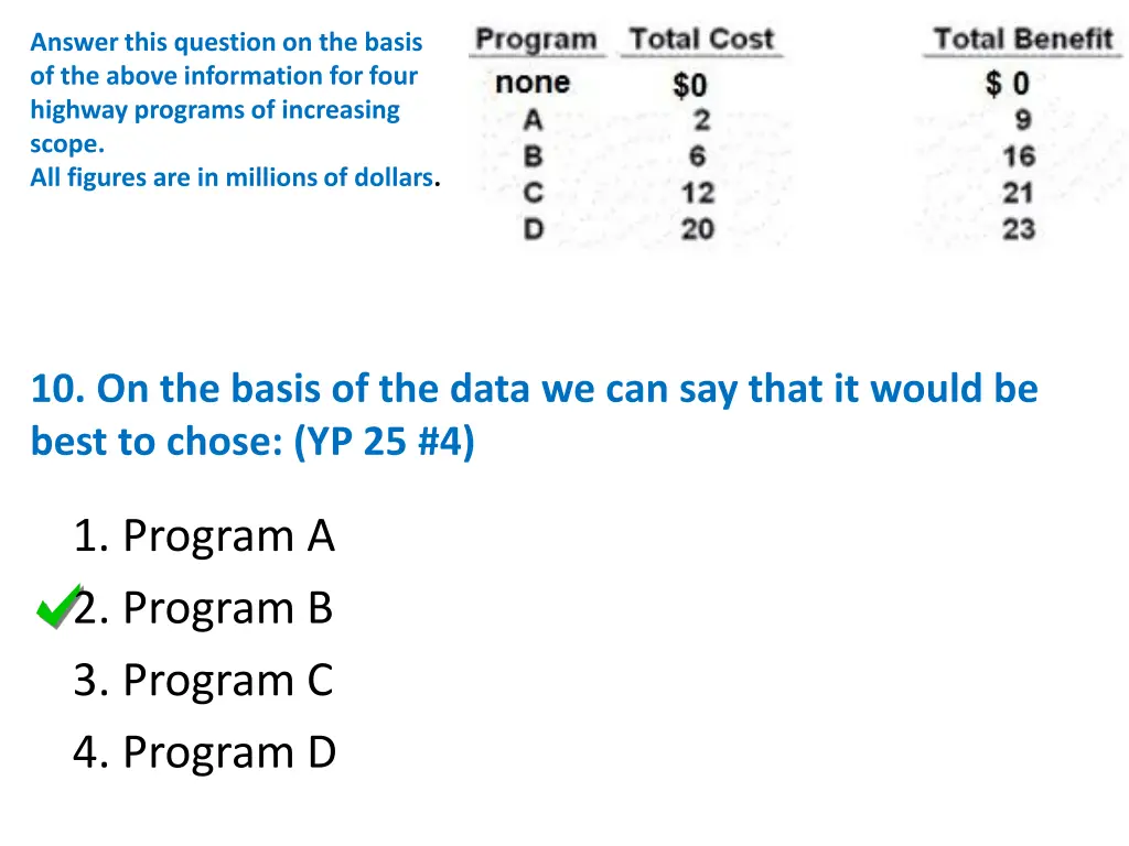answer this question on the basis of the above 3