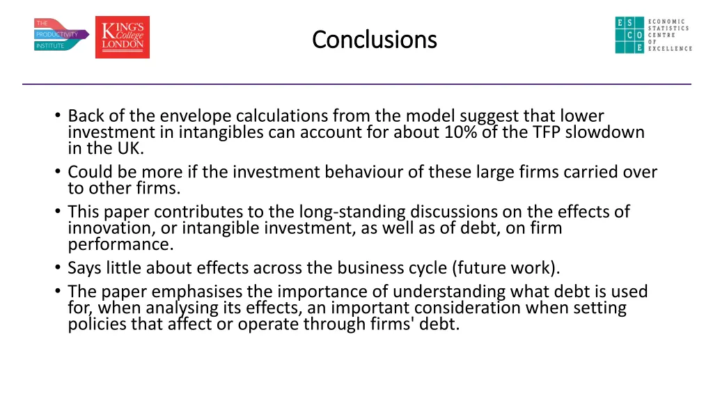 conclusions conclusions