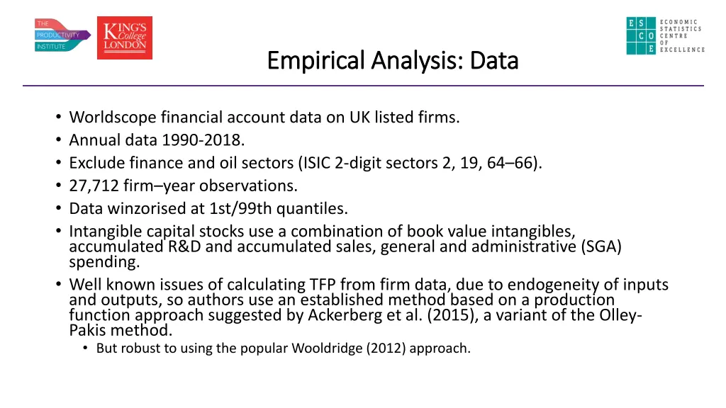 empirical analysis data empirical analysis data